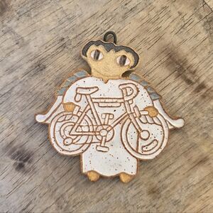 St Andrews Abbey 3" Ceramic ANGEL Bicycle